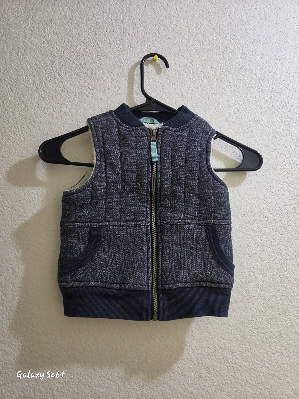 Genuine Kids Grey Quilted Zip Vest